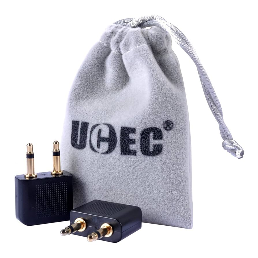 Amazon.co.jp: UCEC 飛行機用ヘッドホンアダプター 3.5mm 飛行機